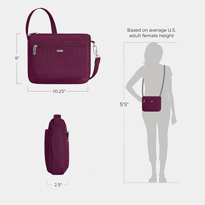 Travelon Anti-Theft Classic Small East/West Crossbody