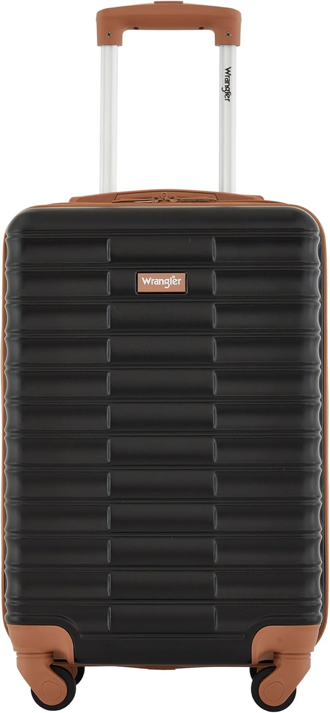 Wrangler 22" Outrider Hardside Carry-On Luggage, Black