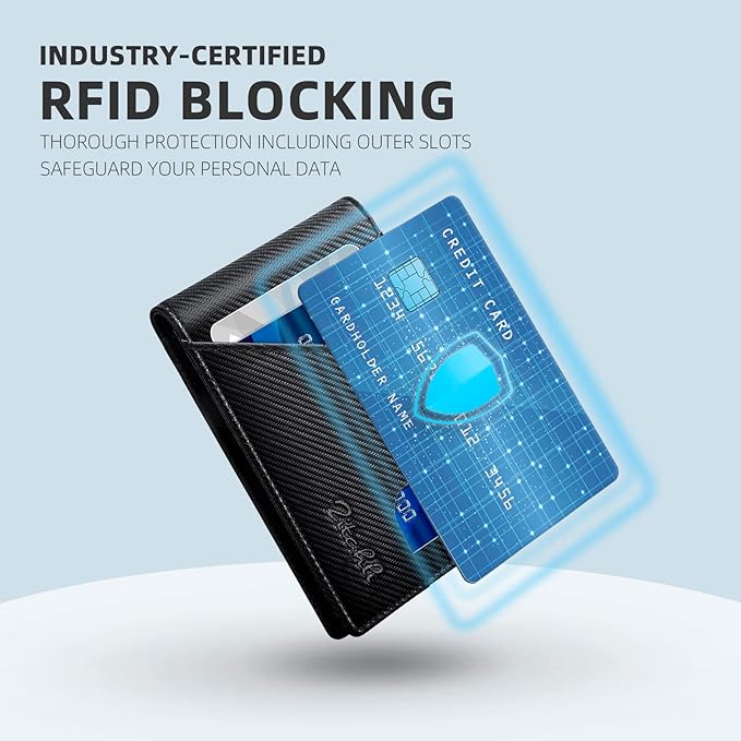 Zitahli Bifold Wallets for Men - Slim RFID Leather Credit Card Holder for 6-11 Cards, Minimalist Thin Wallet with ID Window & Cash Slot,Front Pockt Carteras Para Hombres, Birthday Gifts for Men | Slim, RFID Blocking, Premium, Front Pocket, Gift Box, Le...