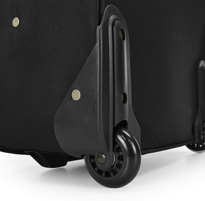 U.S. Traveler New Yorker Lightweight Expandable Rolling Luggage, Red/Gray, 4-Piece Set
