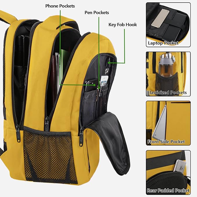 MATEIN Travel Laptop Backpack, Sturdy Anti Theft College School Backpack for Girls Boys, Water Resistant 15.6 Inch Computer Daypack Student BookBag Gift for Women and Men