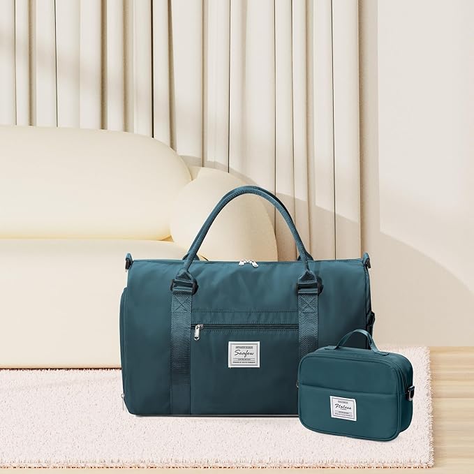 Gym Bag Womens,Travel Duffel Carry on Bag Sport Tote Bag Weekend Overnight Bag