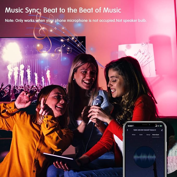 DAYBETTER Smart Light Bulbs,Alexa Light Bulb,WiFi Dimmable Light LED Bulb | Smart Bulb that Work with Alexa,Google Assistant,Music Sync,RGBCW Color Changing Light Bulb,A19 E26 9W 800LM,2.4Ghz,12 Pack