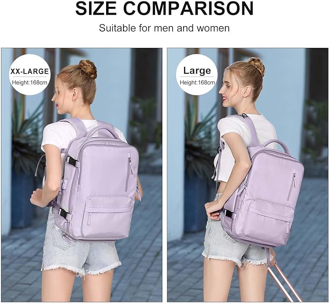 WONHOX Large Travel Backpack Carry on Flight Approved Laptop Work Business Backpack for Women Men Mochila de Viaje
