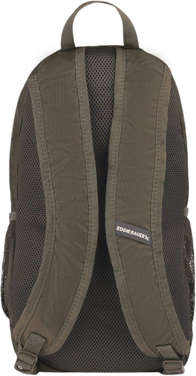 Eddie Bauer Stowaway Packable Backpack | Travel | Outdoor | Lightweight | Foldable | Durable | Ripstop Polyester | 20L - Dark Forest