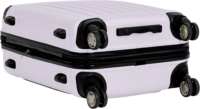 Kenneth Cole REACTION Renegade Luggage Expandable 8-Wheel Spinner Lightweight Hardside Suitcase, Orchid Ice, 24-Inch Checked