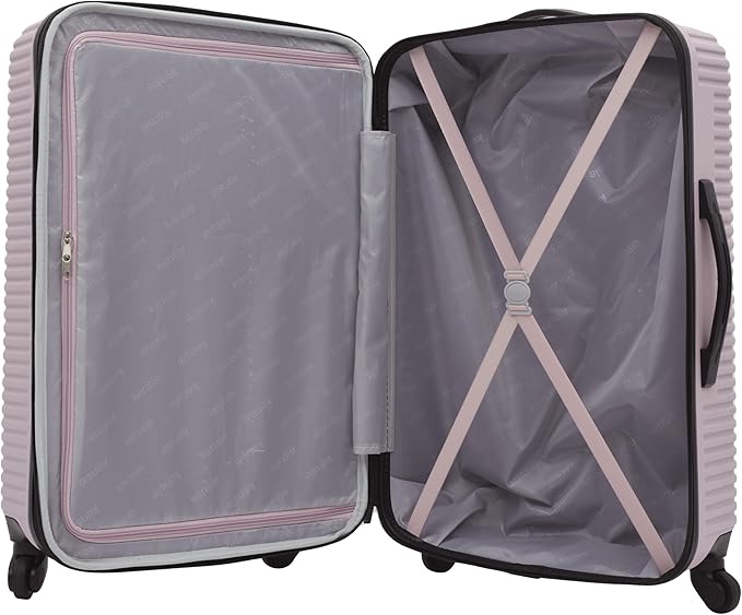 kensie Women's Hillsboro Luggage & Travel Bags Set, Burnished Lilac, 4 Piece Set