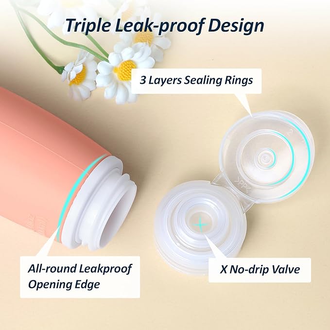 PACKISM 9 Pack TSA Approved Toiletry Bag with Bottles - Leakproof 3.4oz Silicone Travel Container Kit for Toiletries, Clear Quart Size Bag for Shampoo Conditioner Lotion (BPA Free)