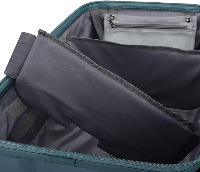 Traveler's Choice Ultimax II Polycarbonate Hardside Luggage with Spinner Wheels, Teal, 28-Inch Medium Trunk