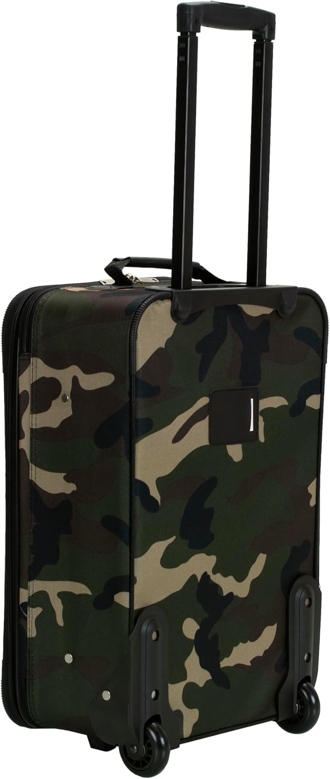 Rockland Fashion Softside Upright Luggage Set,Expandable, Wheel, Telescopic Handle, Camouflage, 2-Piece (14/19)