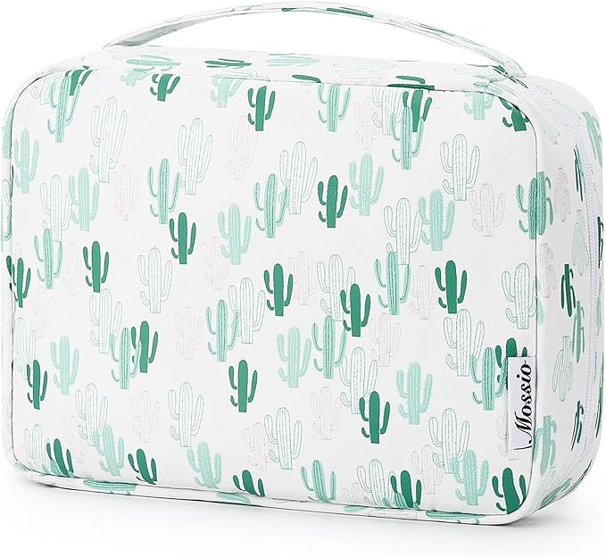Mossio Hanging Toiletry Bag with Sturdy Hook - Large Portable Cosmetic Makeup Travel Organizer for Men & Women