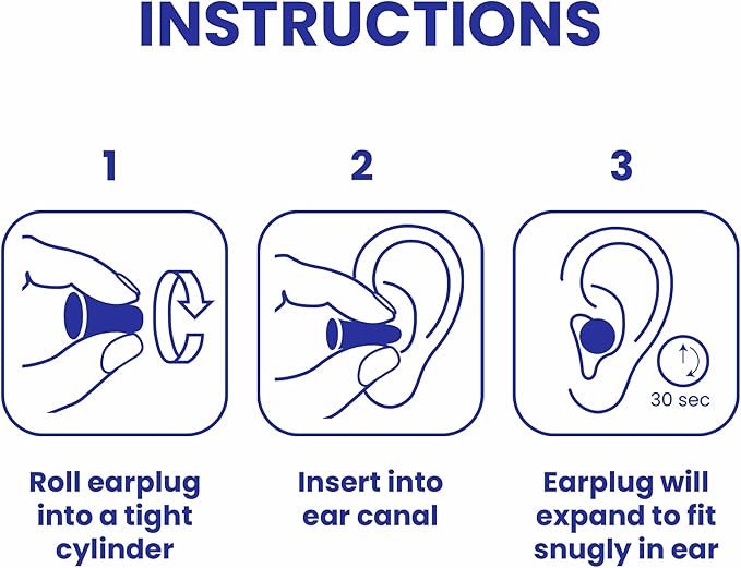 SnoozePlugs Slim - Small Earplugs for Small Ear Canals, Slim Ear Plugs for Sleeping, 60 Pairs Women's Earplugs for Sleep - 33db NRR Comfortable Soft Foam Plugs for Sleeping, Dispoable and Ultra-Soft