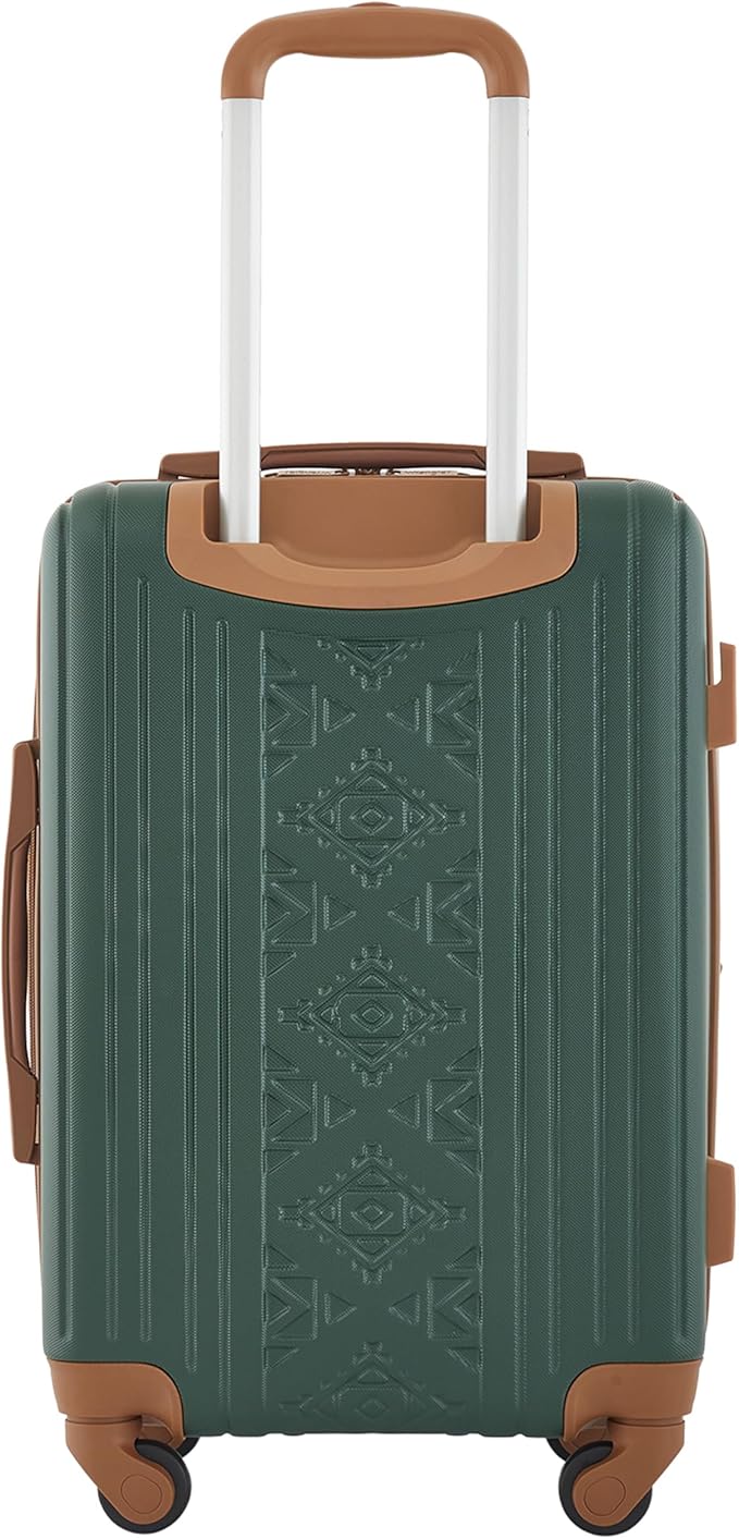 Wrangler 22" and 18" Heartland 2-Piece Carry-On Luggage Set, Satin Moss