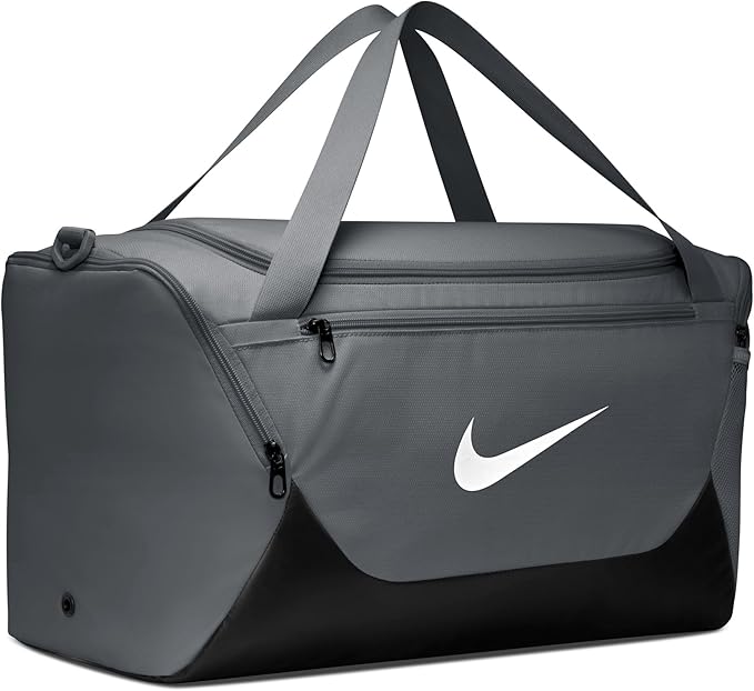 Nike Brasilia Duffel (Small), Smoke Grey/Black/White, MISC