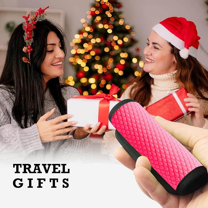 Luggage Handle Wrap for Suitcase/Carry On/Backpacks-Neoprene Luggage Handle Wraps Bright Luggage Identifiers/Tags/Spotter/Markers Travel Accessories/Essentials (Pink)