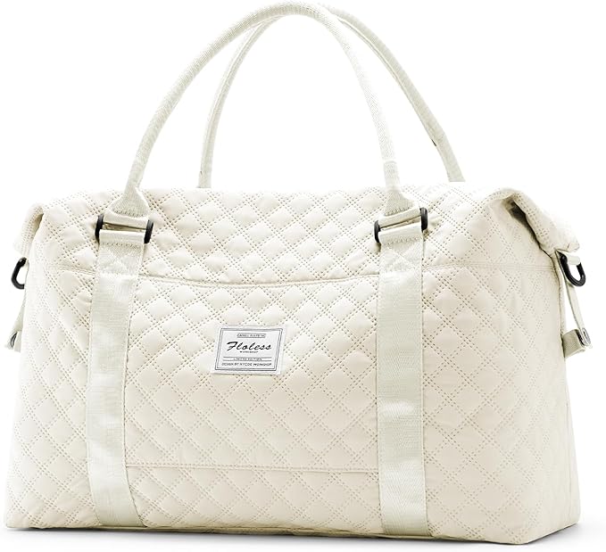 HYC00 Travel Duffel Bag,Carry-on Overnight Weekender Bags for Women,Sports Tote Gym Bag with Wet Pocket