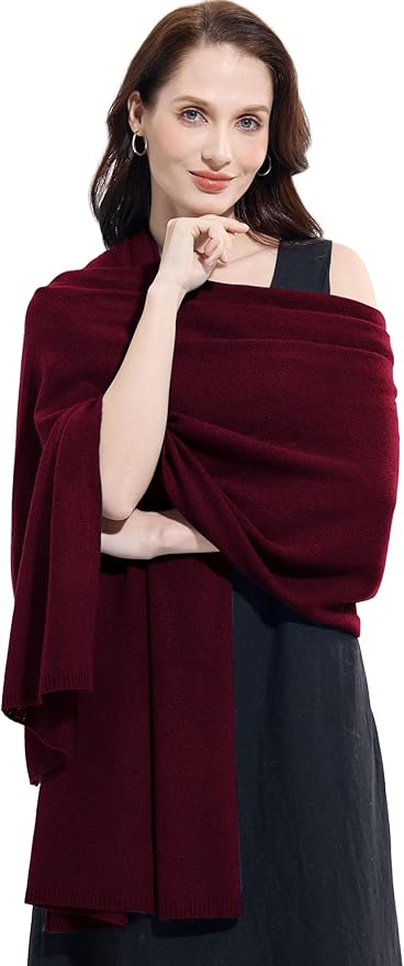 Soft Cashmere Blend Wrap Chic Scarf Stole for Women Wayfarer Travel Extra Large 87"x28"