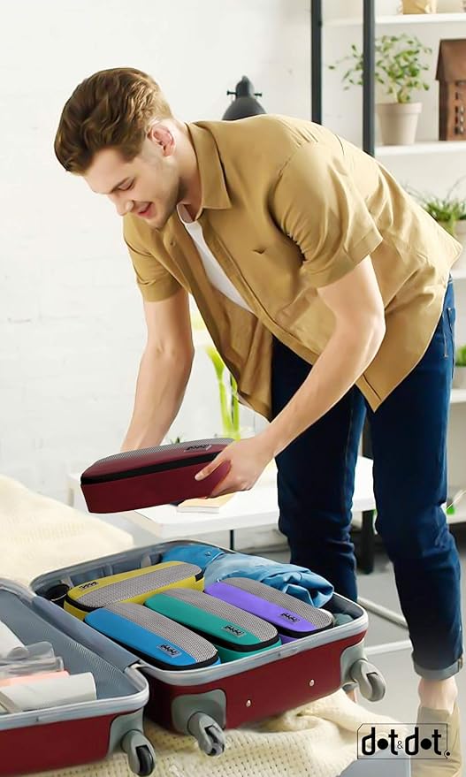 Slim Packing Cubes for Travel - 5pc Packing Cubes for Suitcases - Lightweight Luggage Organizer Bags (Non-Compression)