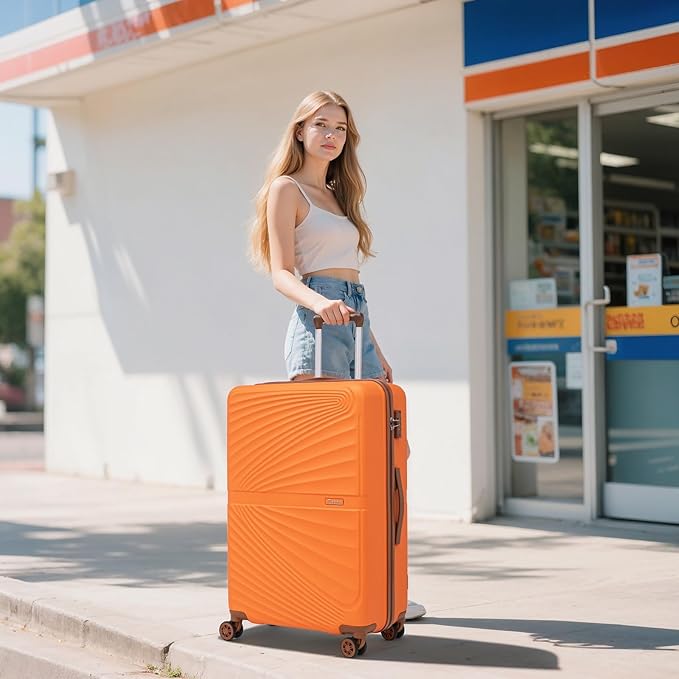 Luggage Sets 5 Piece, Suitcases with Wheels, ABS Hard Case Luggage with TSA Lock Spinner Wheels, Carry On Luggage Set (20/24/28 inch)