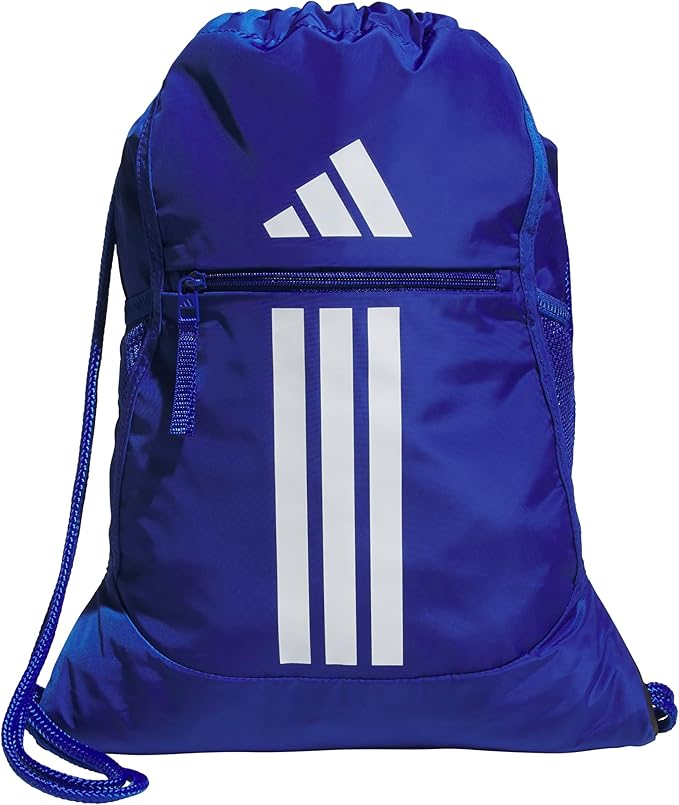 adidas Alliance Sackpack – Drawstring Backpack for Sports, Small Gym Bag