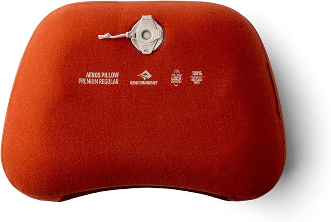 Sea to Summit Aeros Premium Inflatable Travel Pillow, Regular, Picante