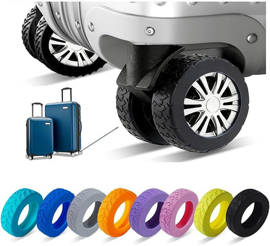 Luggage Wheel Covers, Luggage Wheel Protector Covers for 2-2.4 inches Wheels Suitcases，Anti-Scratch & Noise Reduction Design, compatible with Samsonite luggage
