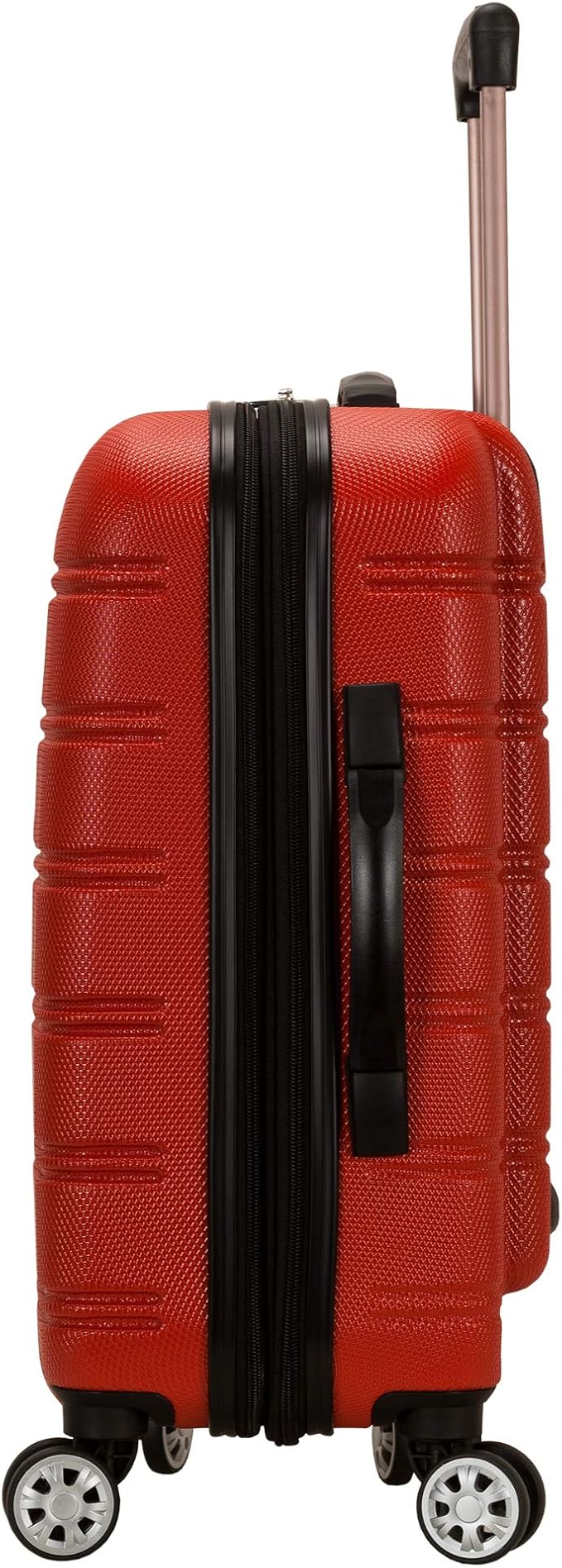 Rockland Melbourne Hardside Expandable Spinner Wheel Luggage, Red, Carry-On 20-Inch