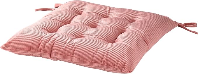 HLOVME Corduroy Chair Cushion with Ties Ultra Soft Warm Floor Cushion for Kids Reading Nook Comfortable Square Seat Cushion for Adult 15.7”x15.7”, Cosmos