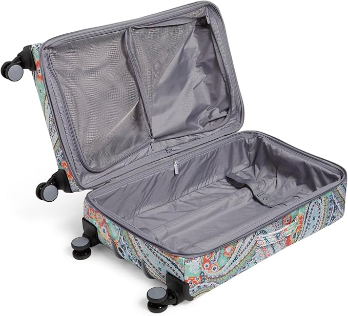 Vera Bradley Women's Softside Rolling Suitcase Luggage, Citrus Paisley, 27" Check In