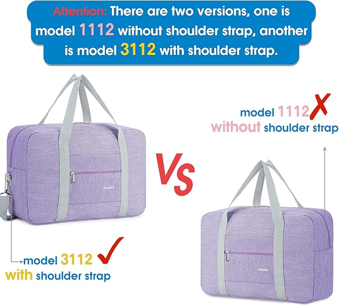 For Spirit Airlines Personal Item Bag 18x14x8 Foldable Travel Duffel Bag Tote Carry on Luggage Duffle Overnight for Women and Men