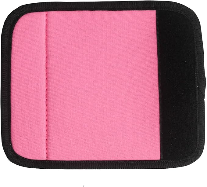Neoprene Luggage Handle Wraps for Traveling Bright Color Luggage Tags|Handle Wraps|Handle Covers (Light Pink)