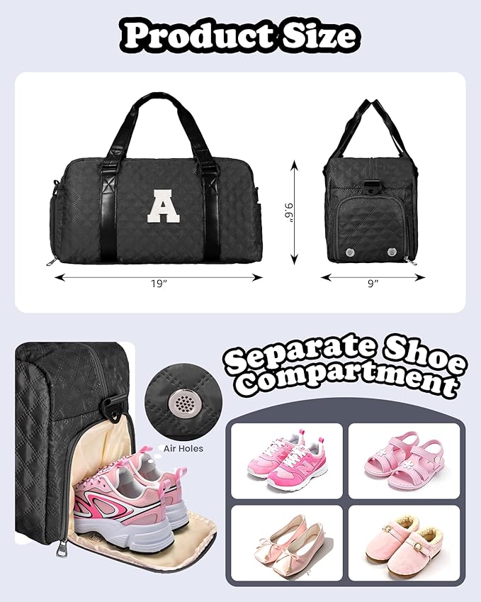 Duffel Bag Travel Bags for Girls, Kids Overnight Bag, Sleepover Bag, Gift for Kids, Gifts for Mom, Graduation Gifts for Her