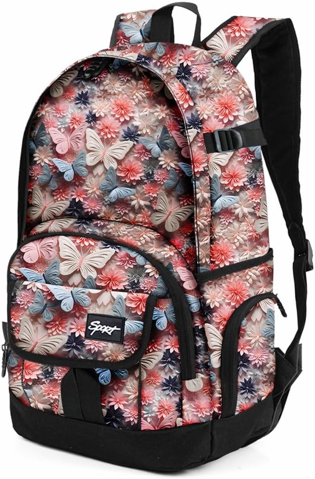 rickyh style School Backpack Travel Bag for Men & Women Lightweight College Back Pack with Laptop Compartmen