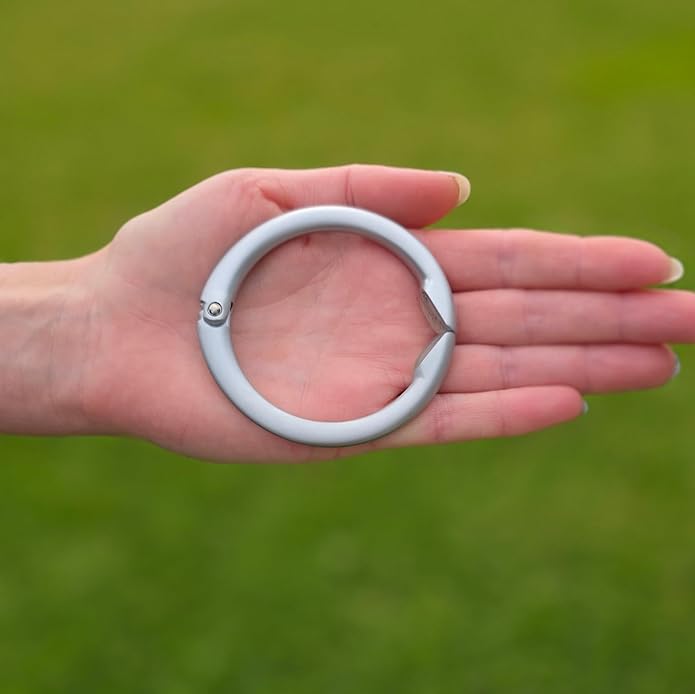 Clipa Bag Hanger - The Ring That Opens Into a Hook, Closes Automatically | Hangs Almost Anywhere in Just 1/2" of Space | Holds 33 lbs Yet Weighs Only 1.6 oz | 8 Styles | 3 yr Warranty