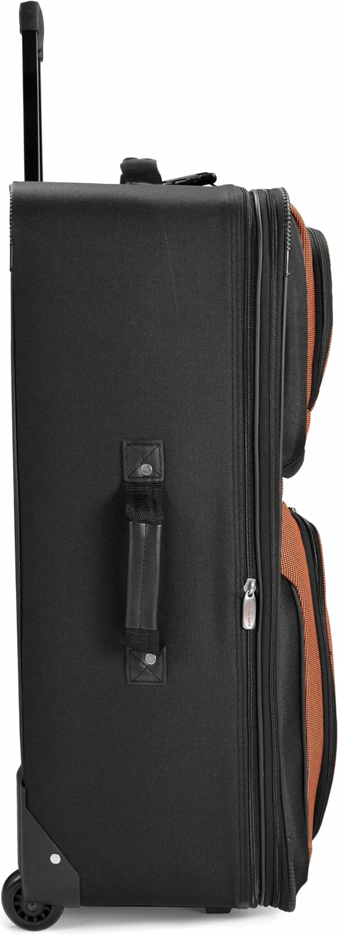 Travel Select Amsterdam Softside Expandable Luggage with Rolling Wheels, Orange, 29-Inch Large