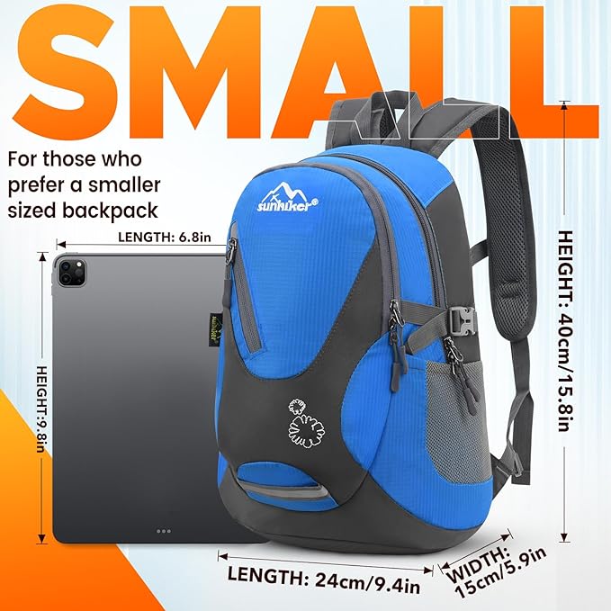 sunhiker Small Hiking Backpack Women Men 20L Lightweight Travel Backpack Daypack Casual Backpack For Cycling Outdoor Camping