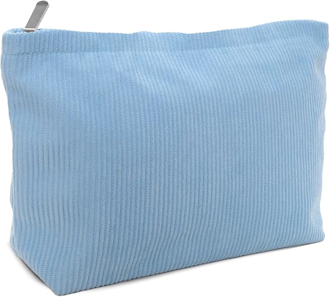 Makeup Bag Large Capacity Cosmetic Bag for Women Corduroy Travel Toiletry Bags Handbags Makeup Zipper Pouch Purse Organizer