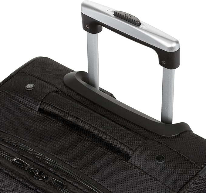 SWISSGEAR Sion Softside Expandable Spinner Luggage Durable Lightweight Travel Suitcase, Black, 3-Piece Set (21/25/29)