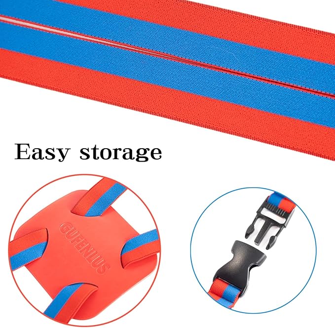 Bag Bungee, Luggage Straps Suitcase Adjustable Belt - Lightweight and Durable Travel Bag Accessories (Blue/Red 1pcs)