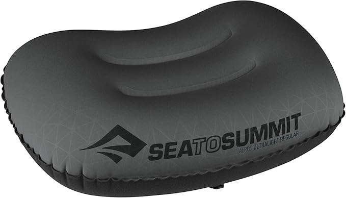 Sea to Summit Aeros Ultralight Inflatable Camping and Travel Pillow, Regular, Grey