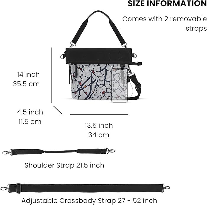 Sherpani Vale, Anti Theft Versatile Crossbody Bag, Fashion Tote Bag, Travel Shoulder Bag, Designer Handbag for Women