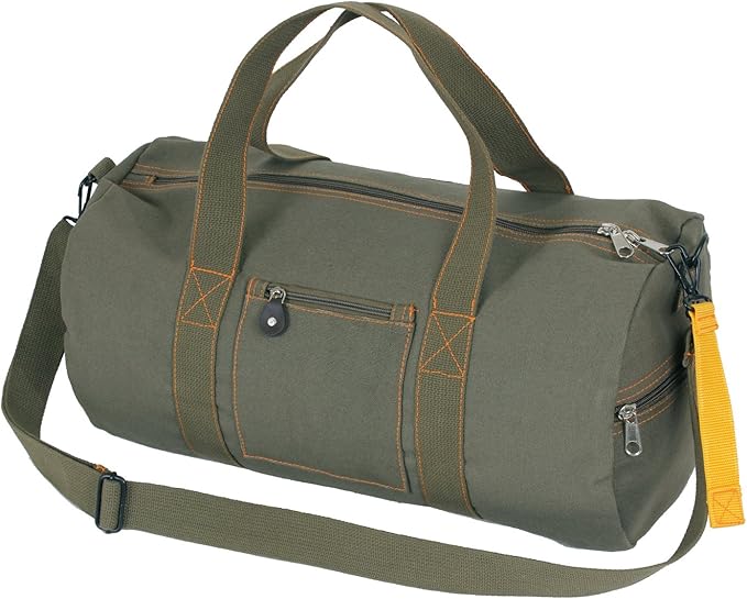 Rothco Canvas Equipment Duffle Bag – Travel & Gym Bag with Heavyweight Cotton Canvas Material – Great for Storing Gear, Clothing, and More