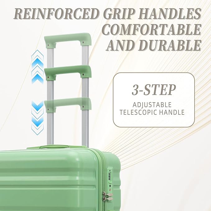 3 Piece ABS Hardshell Suitcase Set – Lightweight, Tough & Scratch-Resistant