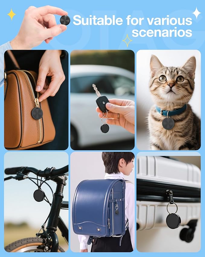Air Tags for Android,Air Tags-1 Pack Android,Android Tracker Tags,2 Year Battery Life,Google Find Trackers for Google'S Find Hub App,IP65 Waterproof Luggage Tracker Android for Keys,Wallets,Luggage