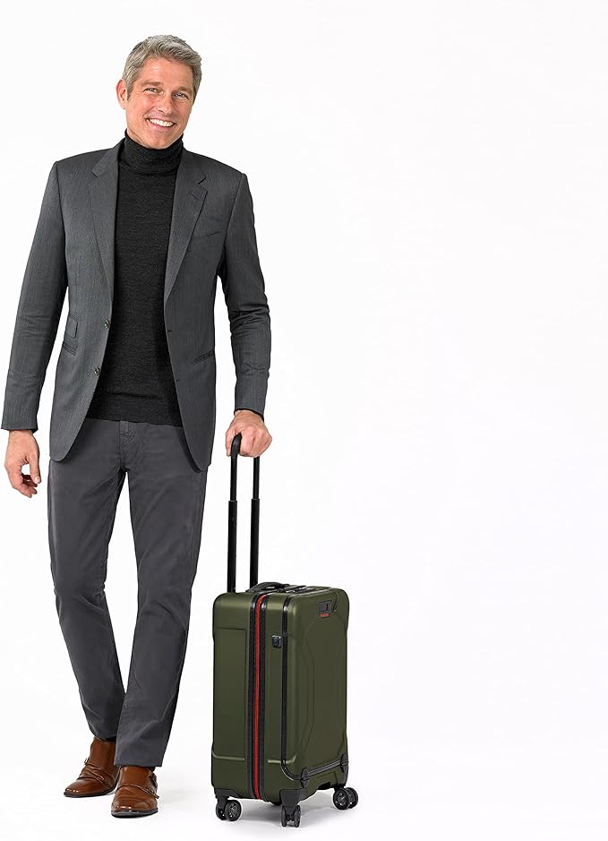 Briggs & Riley International 21" Carry On Spinner - Luggage for Travel, Suitcases with Wheels, Hardside Rolling Bag for Men & Women, Self-Repairing Zipper - Torq Collection, Hunter Green