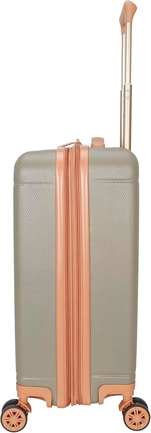 Dockers Hooper Hardside Expandable 8-Wheel Spinner Travel Carry On Luggage, 20-Inch, Timberwolf