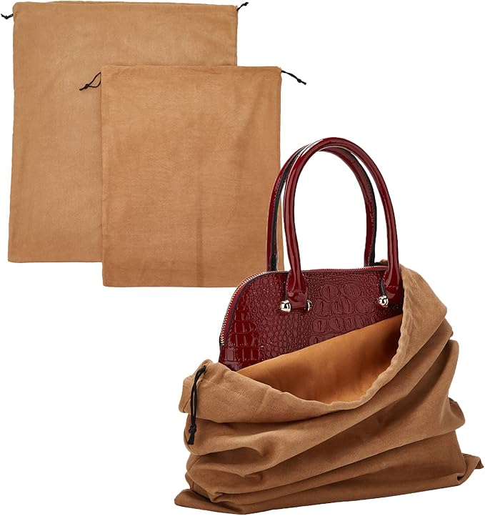 LAKE OF FIRE Dustproof Storage Bags with Drawstring Closure, 2-Piece Set – Multi-Purpose Protective Pouches for Handbags, Purses, Shoes, and Boots