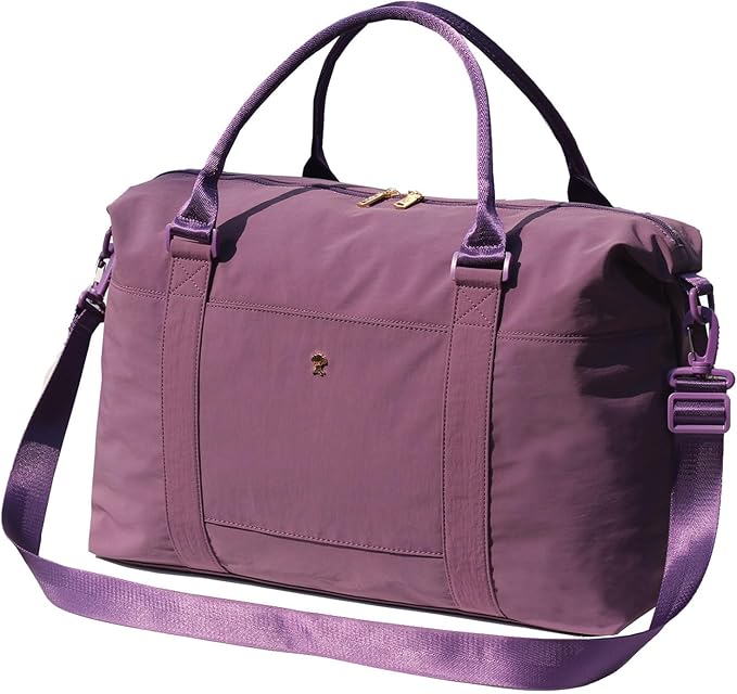 ESVAN Travel Tote Duffel Gym Bag,Weekender Overnight Carry-on Tote Crossbody Bag with Wet Pocket and Trolley Sleeve Upgraded
