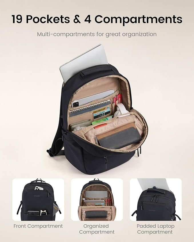 LOVEVOOK Laptop Backpack for Women Men with Giant Tumbler Holder - 15.6Inch Work Computer Travel Backpack with Laptop Compartment, Water Resistant, Cute Commuter College Teacher Nurse Purse Bag, Green