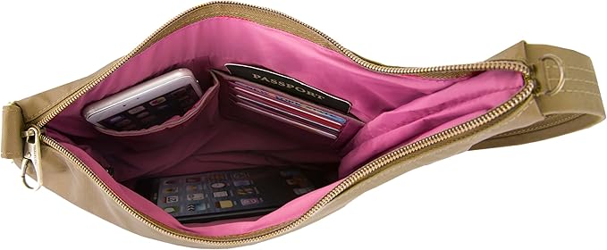 Travelon Anti-Theft Signature 3 Compartment Crossbody Bag
